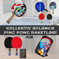 Ping pong (stolüstü tennis) kollektiv formada əyləncəli və