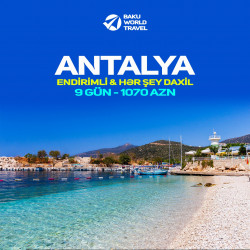🔥 Antalya Endirimli & Hər şey daxil yay turu. TARİX: 🗓️