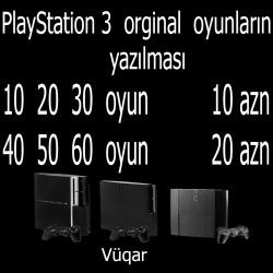 PlayStation 3 butun modellere orginal oyunlarin yazilmasi