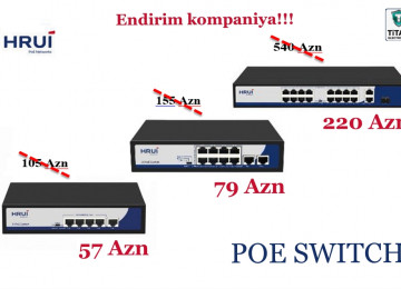 Poe switch (4CH) POE HR900-AF-41N (4CH)- 57 AZN POE