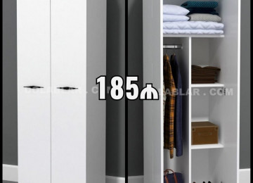 *2Qapili Dolabı 185AZN💥* ✔️Rəng seçimi var ✔️Ölçü 200x80x47