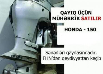 Təcili ! Honda 150 qayıq üçün motor satılır. 📑 SƏNƏDLƏRİ