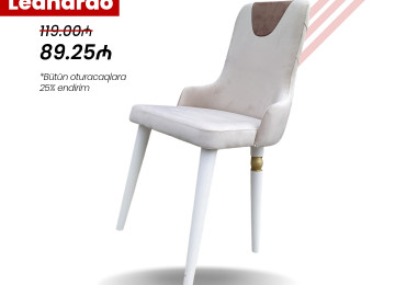 Modern dizaynda olan yeni LEANARDO oturacaq modelini 25%