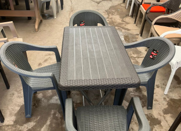 Plastik stol stul 1Masa 4stul Türkiyə istehsalı Anbardan