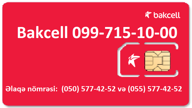 Bakcell (099) 715 10 00 Bakcell 099 715 10 00. Təzə