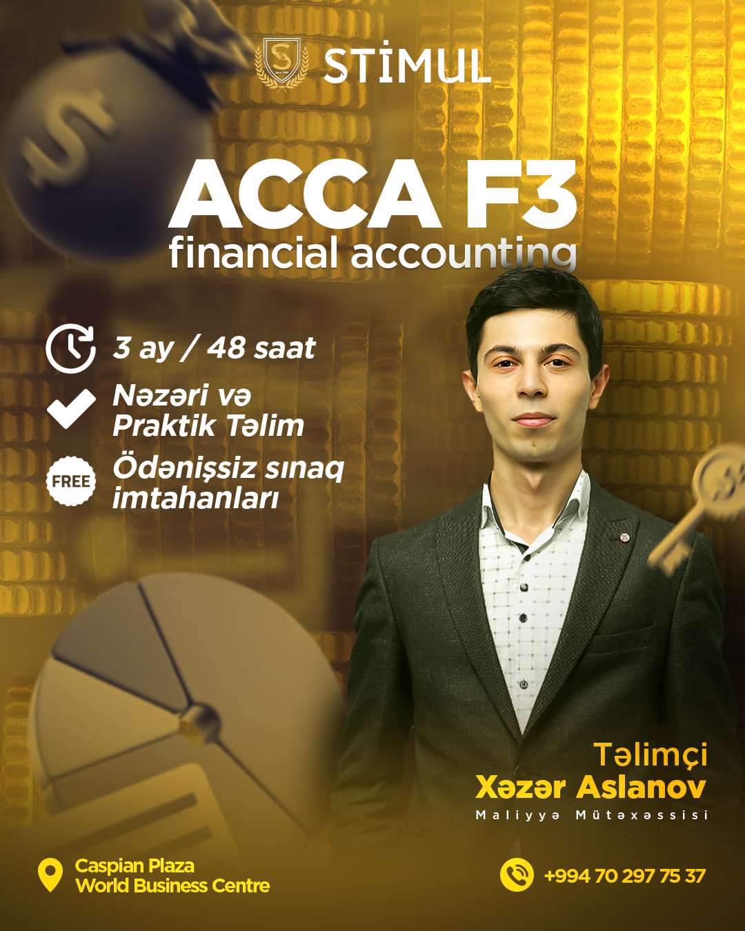 💰 Növbəti Financial Accounting (F3) təliminə qəbul elan
