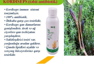 " Kordiseps "-Original və Tam Təbii,Yeganə Probsuz