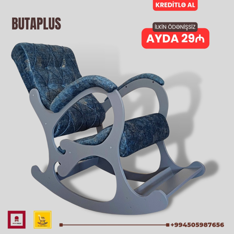 Kreslo kaçalka BUTA PLUS | KREDİTLƏ Yellənən kreslo BUTA PLUS | KREDİTLƏ Yeni model BUTA PLUS