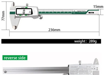 Ştangenpərgar. Model: PRECISE. Yüksək dəqiqlikli, rəqəmsal.
