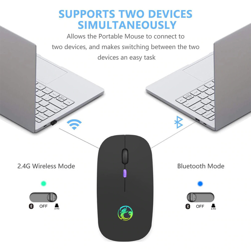 iMICI RGB Bluetooth Mouse Telefon Original iMICI RGB Bluetooth Mouse Telefon / Komputer