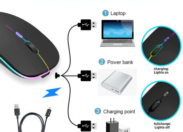 Original iMICI RGB Bluetooth Mouse Telefon / Komputer