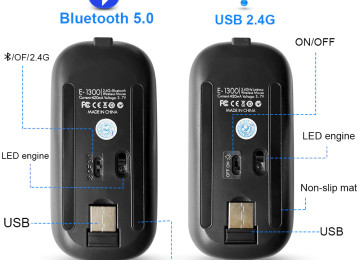 Original iMICI RGB Bluetooth Mouse Telefon / Komputer