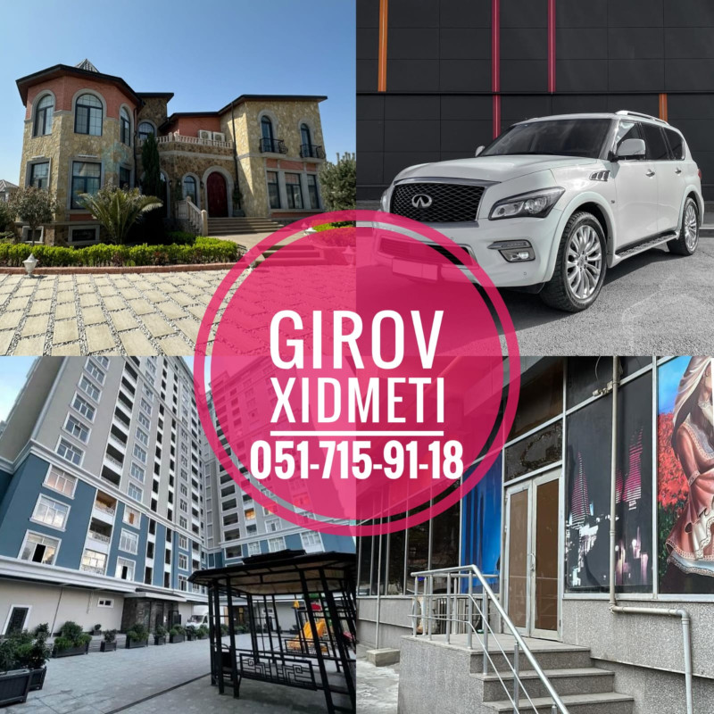 Girov xidməti Yalniz her nov ve istenilen giymete olan Avtomobilleri ve
