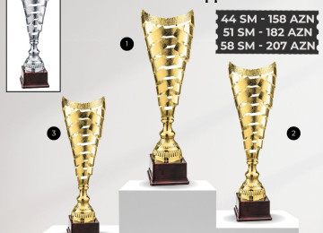 Bir çox fərqli, müxtəlif və keyfiyyətli kubok modelləri