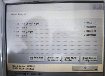 Canon 5235i sürətli rəngli A4 və A3 demək olarki bütün