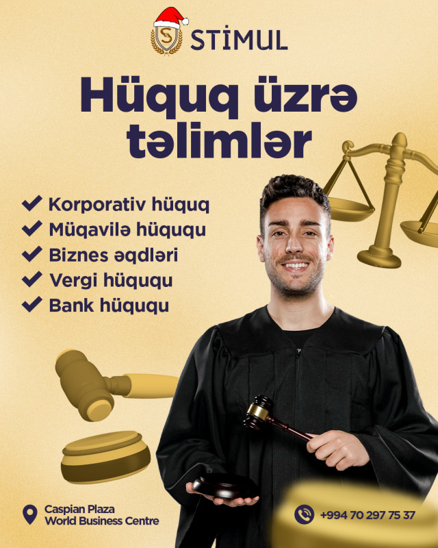 Hüquq sahəsi üzrə təlimlər ⚖️ 2024-cü il üçün Hüquq sahəsi üzrə təlimlərimizə