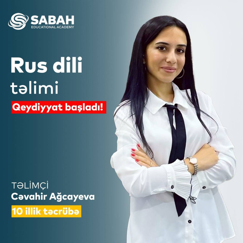 Rus dili təlimi Rus dili 10 illik peşəkar təcrübəyə malik olan müəllim və