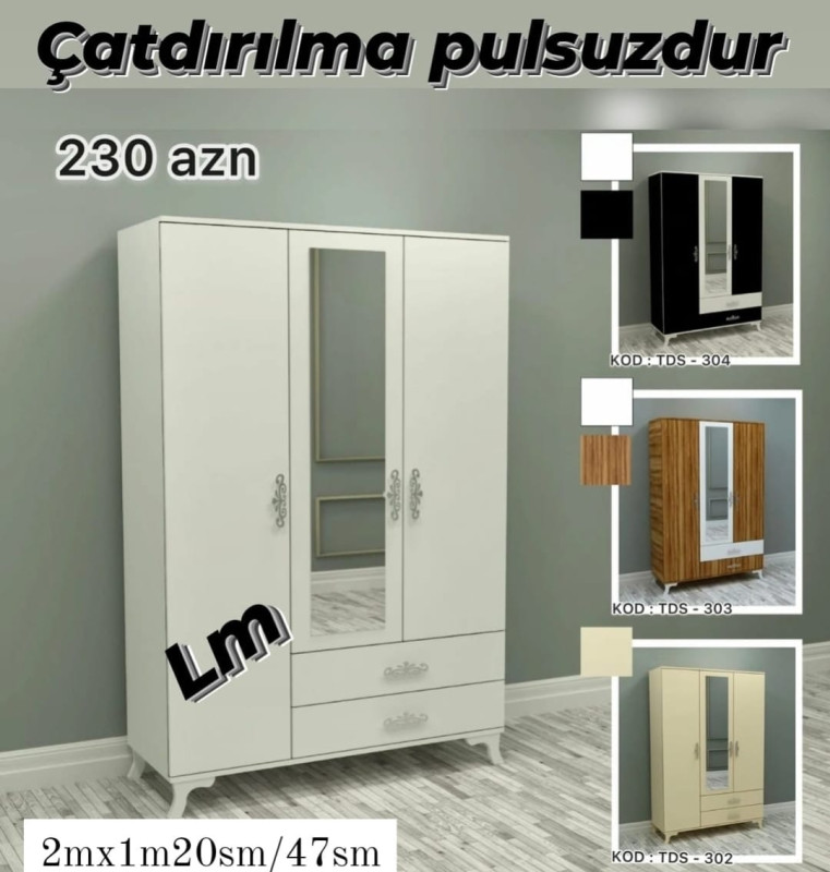 Şifaner *Çatdırılma+quraşdırılma xidməti şəhər daxili pulsuz* 📌 *ÜÇ