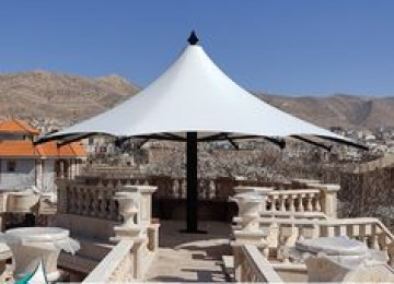 qubbe tipli tentin quraşdırılması, sabit qubbe tent. Muasir