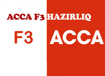 ACCA F3 kursları Beynəlxalq mühasibatlıq F3 ACCA kursları