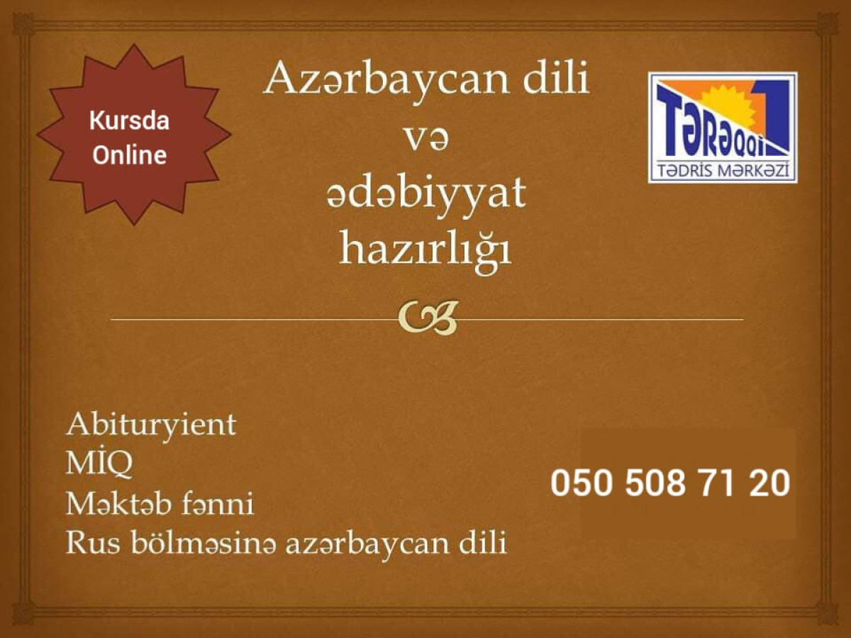Azərbaycan dili və ədəbiyyat hazırlığı Azərbaycan dili və ədəbiyyat hazırlığı Abituriyentlərə