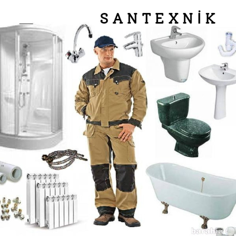 Santexnik ustasi Santexnik islerinin munasib qiymetle gorulmesi 7/24 xidmet