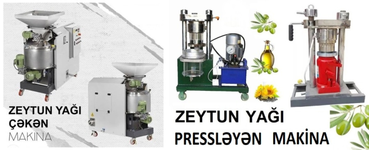 Zeytun yağı çəkən makina Zeytun Yağı çəkən makina. Təbii soyuq sıxım (Машина