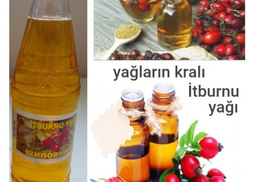 İtburnu yağı. 100 ml = 6 ₼. 250 ml = 15 ₼. 500 ml = 25 ₼. 1