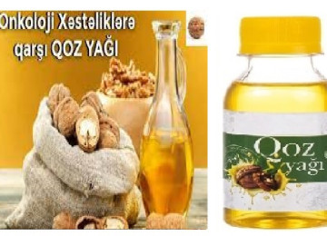 Qoz yağı. 100 ml = 12 ₼. 250 ml = 30 ₼. 500 ml = 50 ₼. 1 Lt