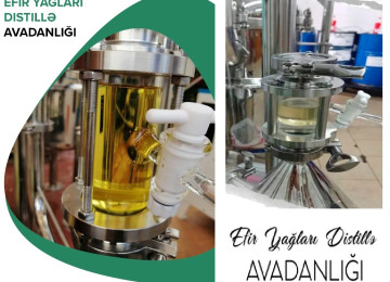 Yağçəkən aparat. İstehsal: 4-6 kq/saatda (məhsuldan