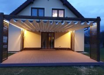 pultla tent, obyektlerde perqola sistemlərinin