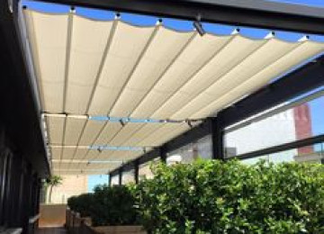 kafelərde perqola sistemlərinin quraşdırılması, ofislerde