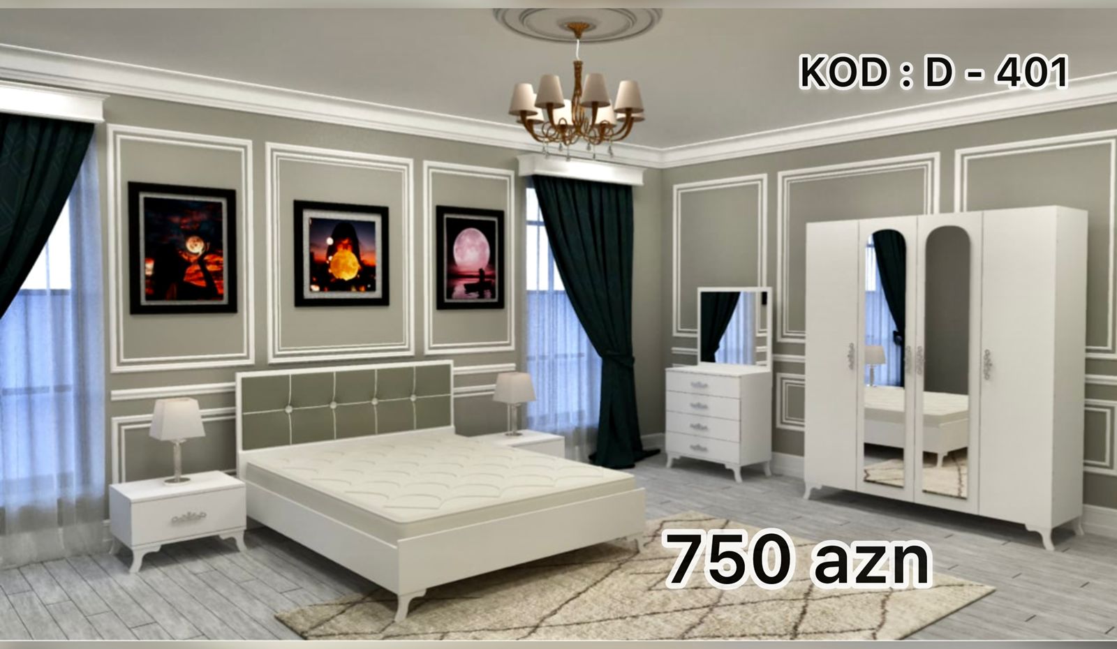 Yataq Dəsti Hazır əldə var Təhvil gün ərzində Qiyməti