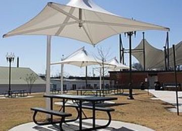 qubbe tipli tentin quraşdırılması, sabit qubbe tent. Muasir