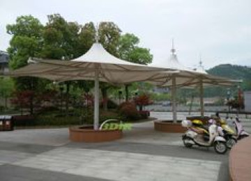 qubbe tipli tentin quraşdırılması, sabit qubbe tent. Muasir