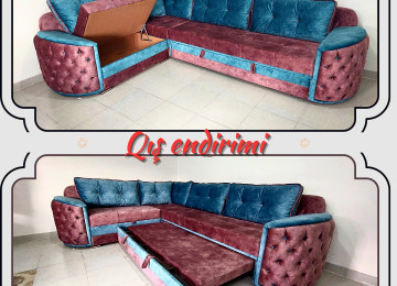 DİQQƏT! Möhtəşəm ENDİRİM!. Nəhəng Nepal künc divanı