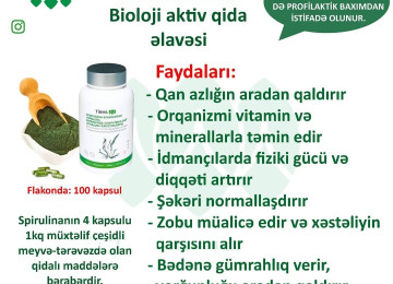 “Spirulina” -Övladlarınızın və Sizin Sağlamlığız Üçün Tam