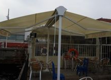 iki terefli tent, qoşa açılan tent, parçadan hazırlanan iki