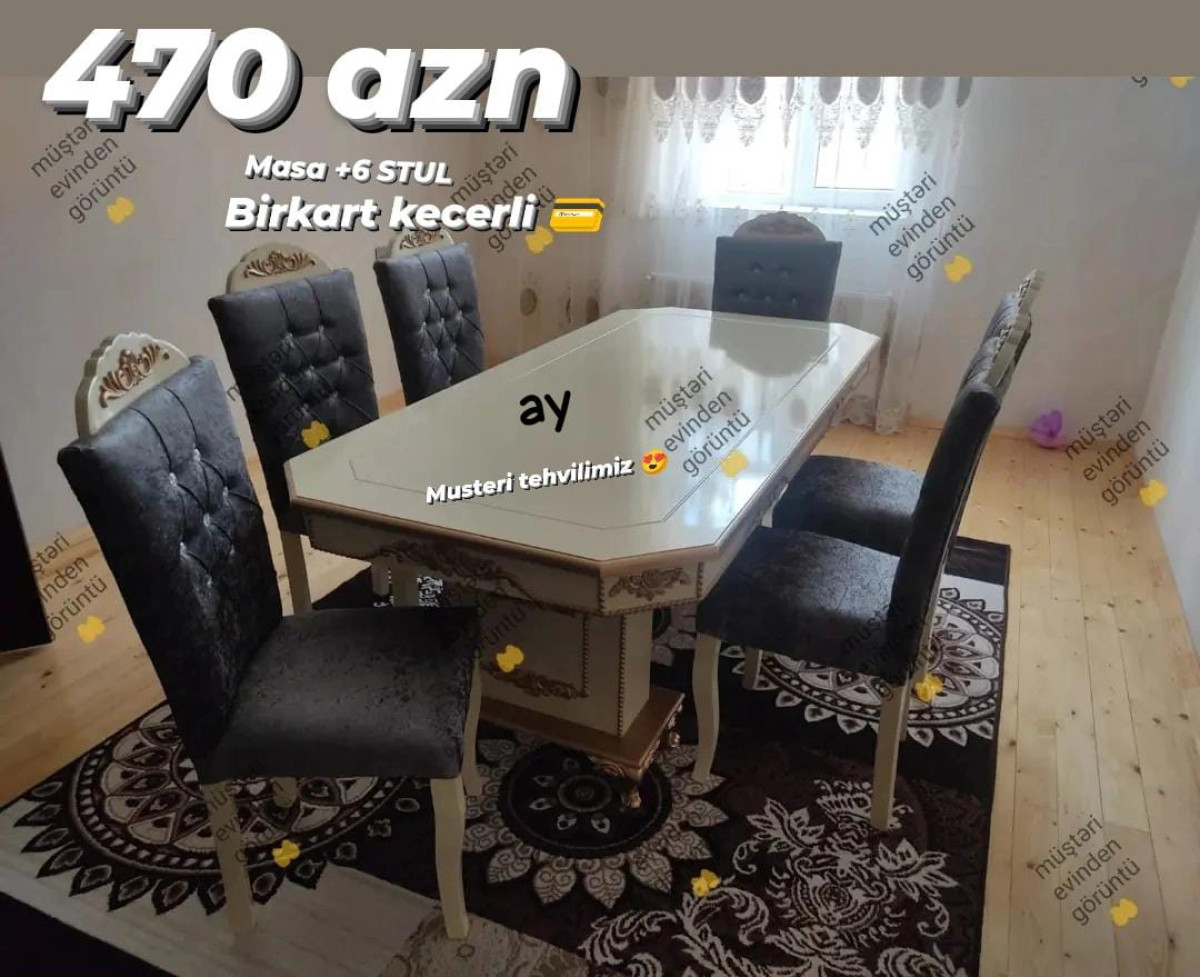 Stol stul desti *masa desti* *stol stul* Ay sonunadək dest cəmi 470azn 📌