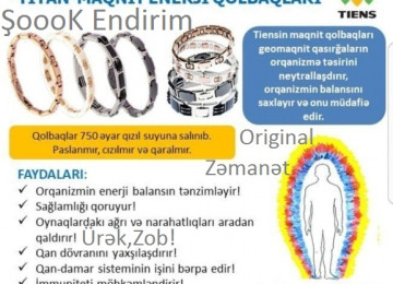 *Titan Maqnit Müalicəvi BioEnerji Qolbaqlar*-Bütün