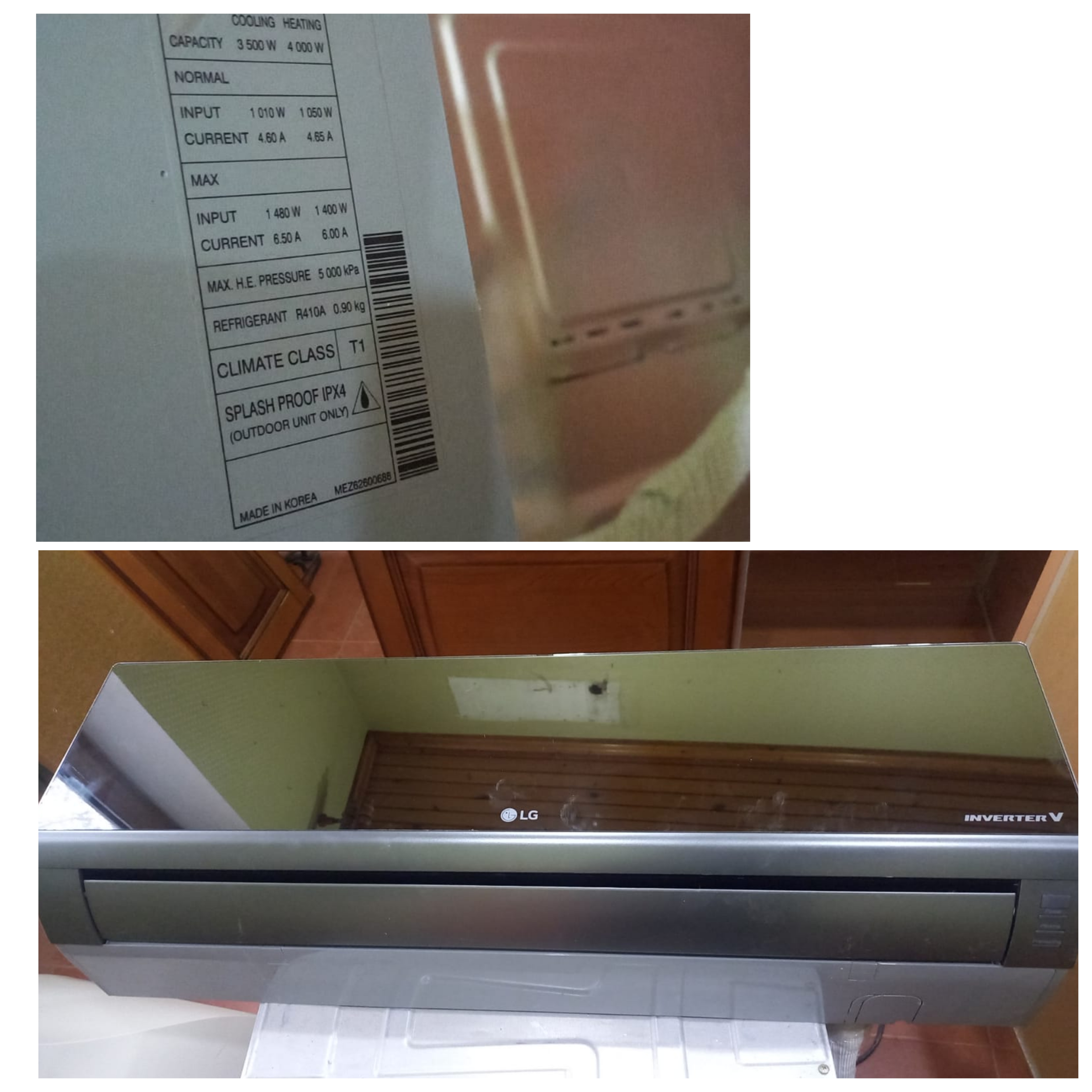 LG kondisioner 50 kv çox az işlənib. Dəqiq kv şəkildə var.