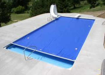 hovuz örtükləri sisteminin qurulması pvc materialdan hovuz