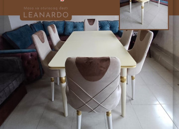 Diqqət, İndi al 2 ay sonra ödə! LEANARDO masa və oturacaq