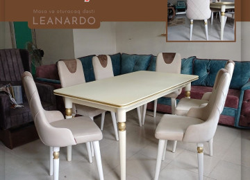 Diqqət, İndi al 2 ay sonra ödə! LEANARDO masa və oturacaq