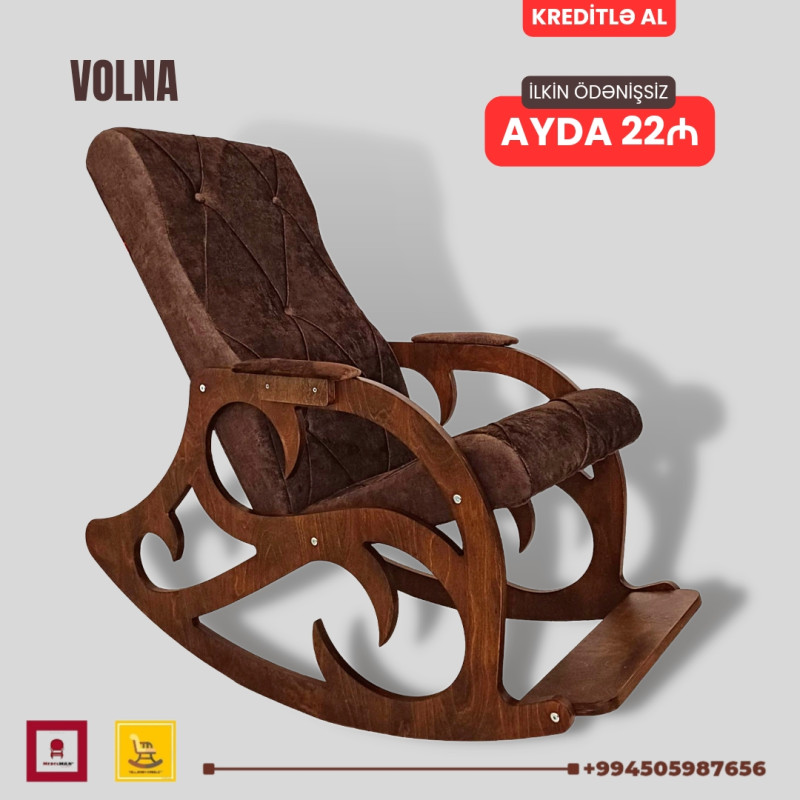 Yellənən kreslo VOLNA | KREDİTLƏ Yepyeni VOLNA Yellənən kresloya ilkin ödənişsiz 18 ayadək