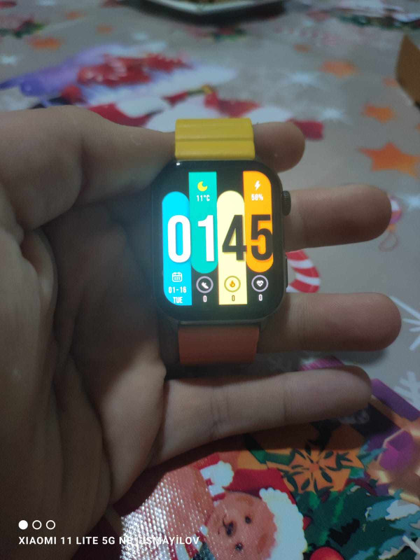 Kieslect Calling Watch KS Orange-Yellow Kieslect Calling Watch KS Orange-Yellow Ekran Amoled