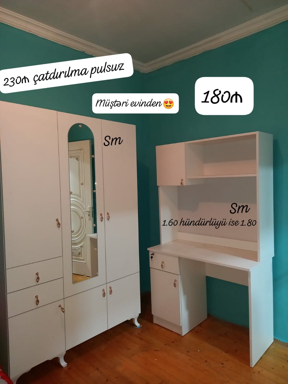 *3 Qapili Dolab şeher içi çatdırilma pulsuz qiymət 230azn*