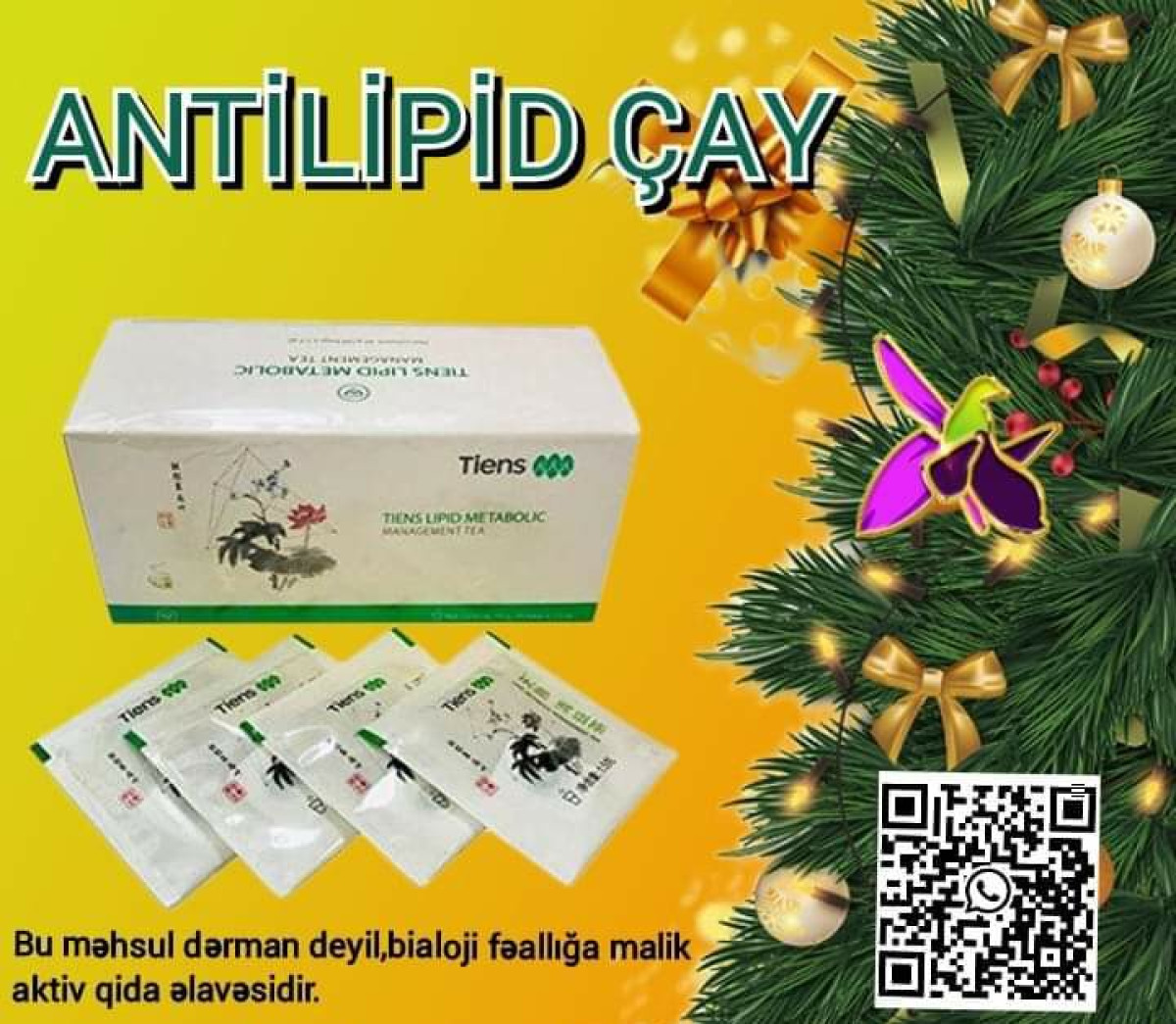 Antilipid metobalik çay Antilipid metobalik çay -əsas tərkibi 6 növ xüsusi yaşıl