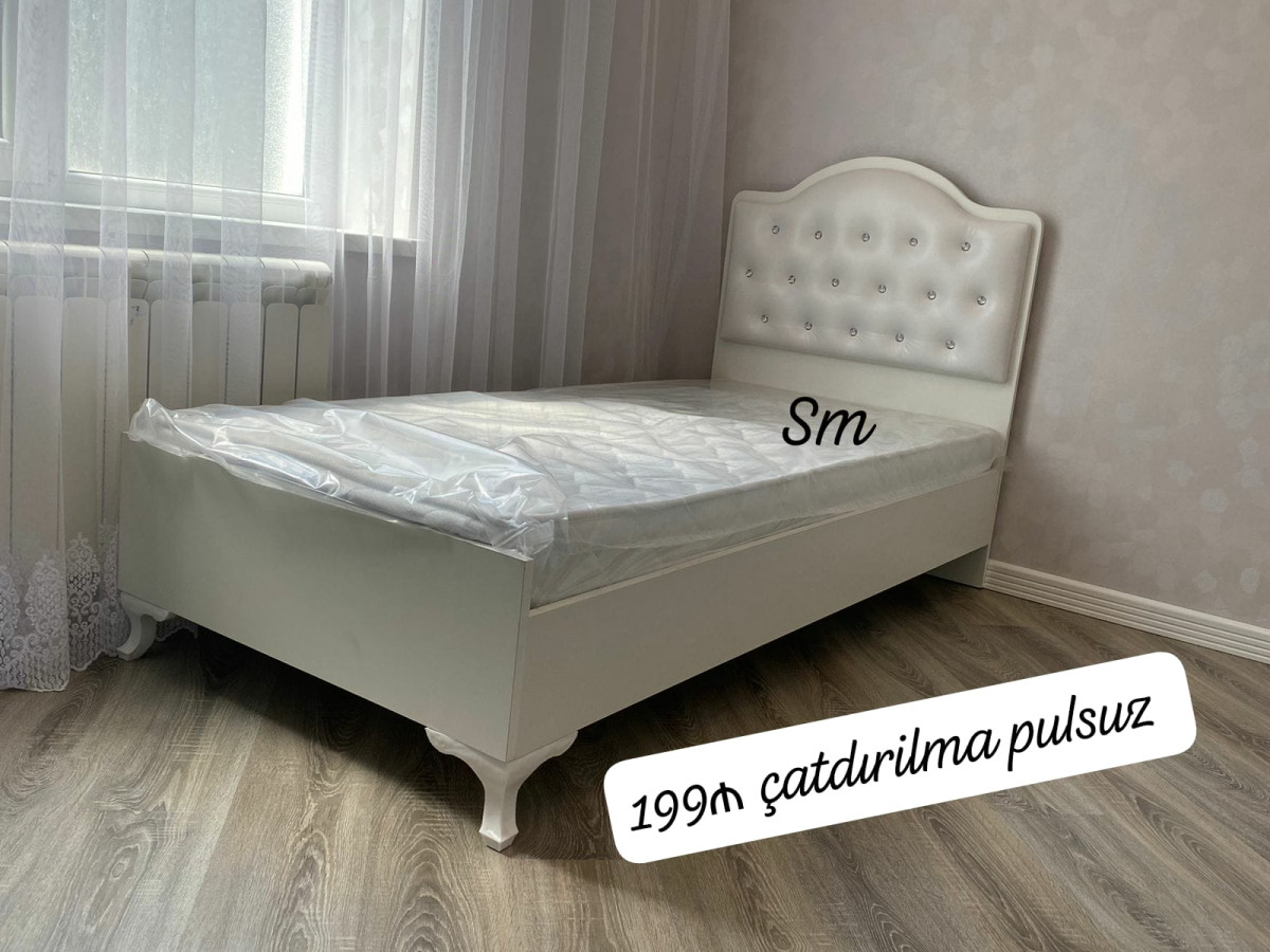 Tek neferlik çarpayı *Tek nəfərlik çarpayı* Rəng seçimi var . 📏ölçü 90/1m90 sm.