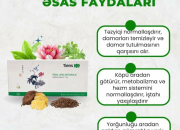 Antilipid metobalik çay -əsas tərkibi 6 növ xüsusi yaşıl